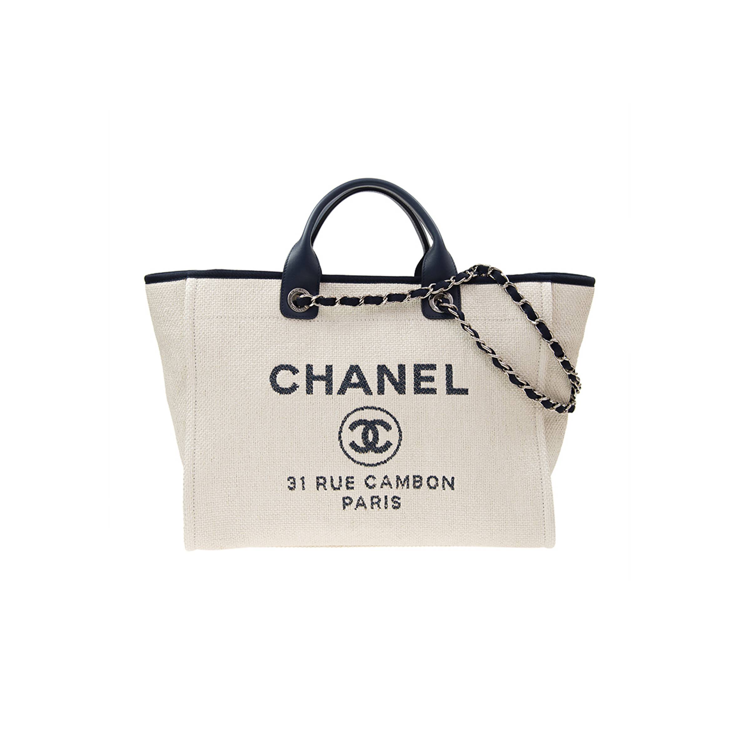Ch*el deauville large tote gold hardware   a66941 (30*50*22cm)