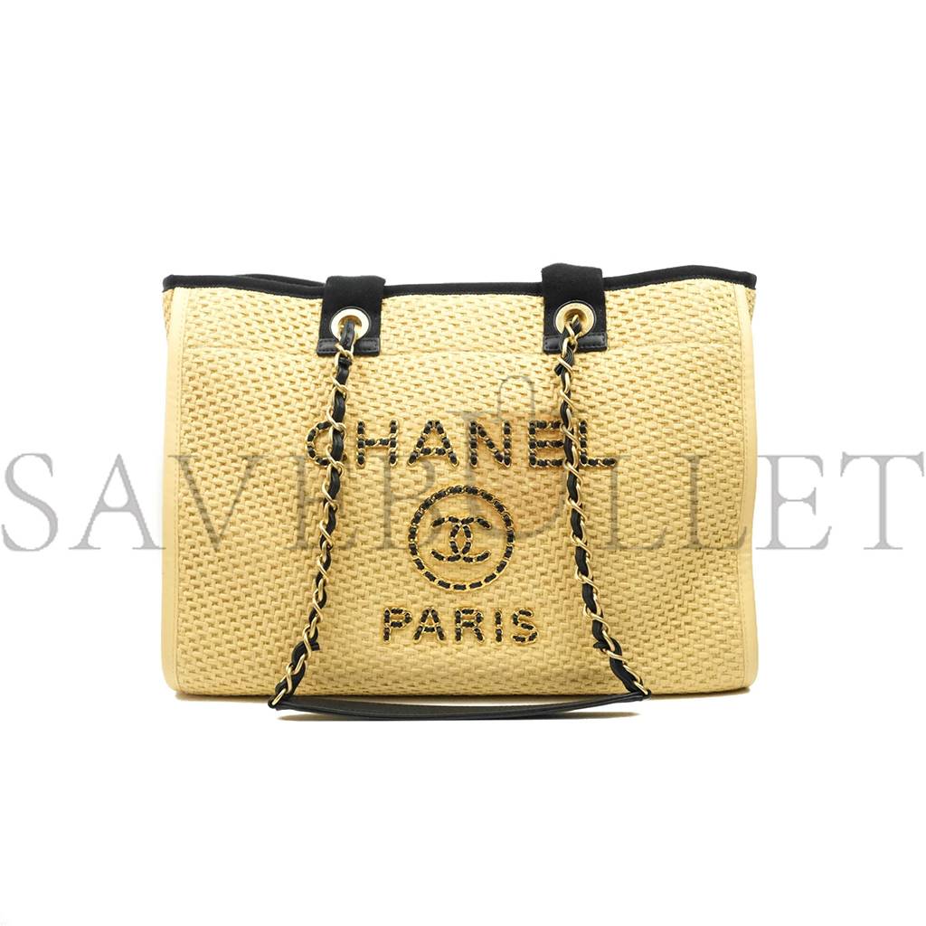 Ch*el deauville large tote gold hardware a66941 (50*30*22cm)