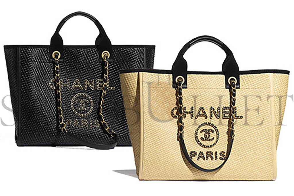 Ch*el deauville large tote gold hardware a66941 (50*30*22cm)