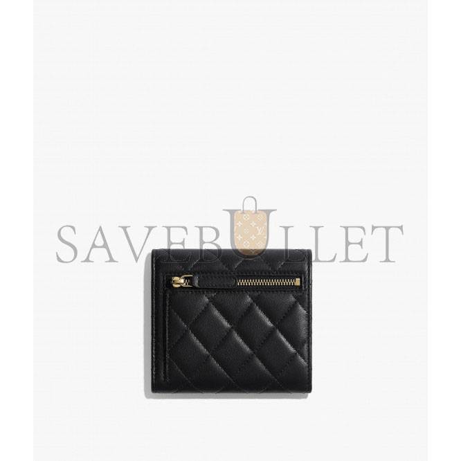 Ch*el classic small flap wallet gold hardware  ap0231 y01295 c3906 （10.5cm*11.5cm*3cm）