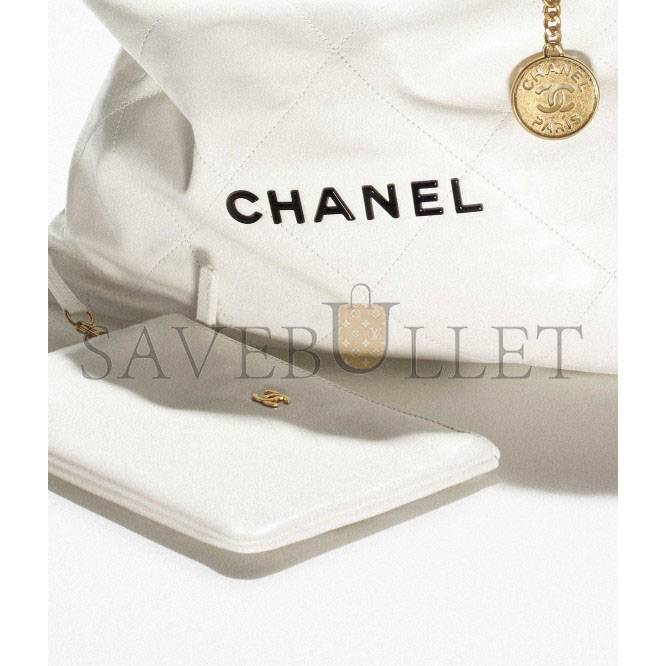 Ch*el 22 large handbag gold hardware  as3262 b08038 10601 （48cm*45cm*10cm）