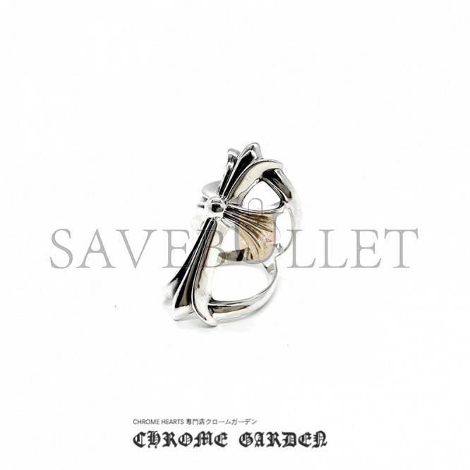 CHR*ME HE*RTS CROSS HOLLOW RING