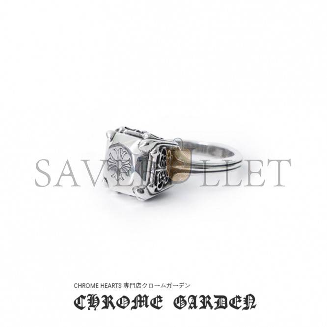 CHR*ME HE*RTS BUTTERFLY CROSS COCKTAIL RING