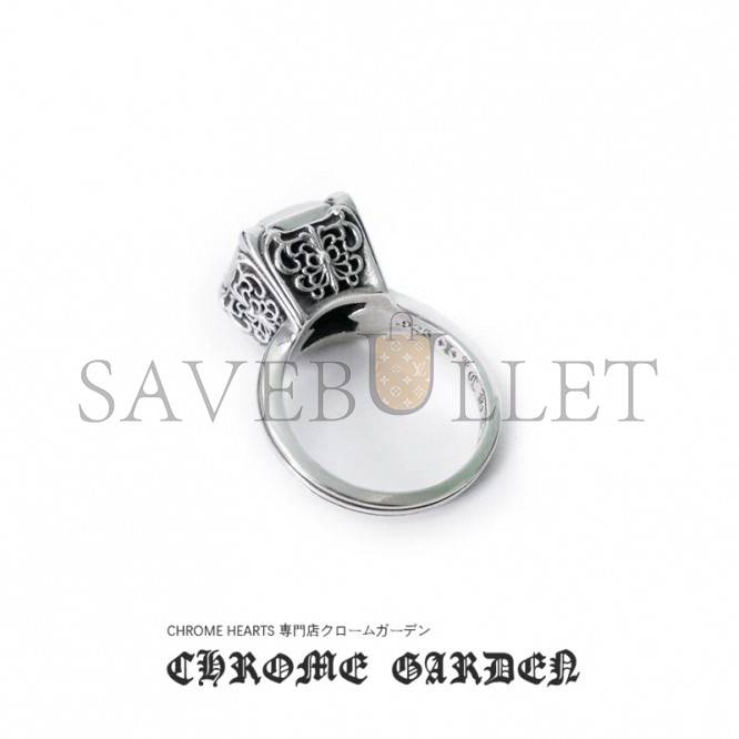 CHR*ME HE*RTS BUTTERFLY CROSS COCKTAIL RING