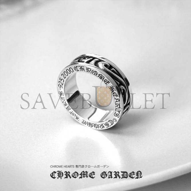 CHR*ME HE*RTS SCROLL SPINNER RING