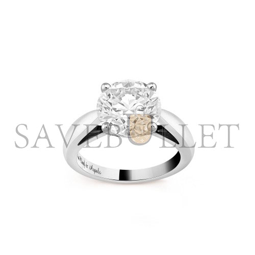 VAN CLEEF ARPELS BONHEUR SOLITAIRE 4.02 CT EVVS1 - PLATINUM VCARP12L00