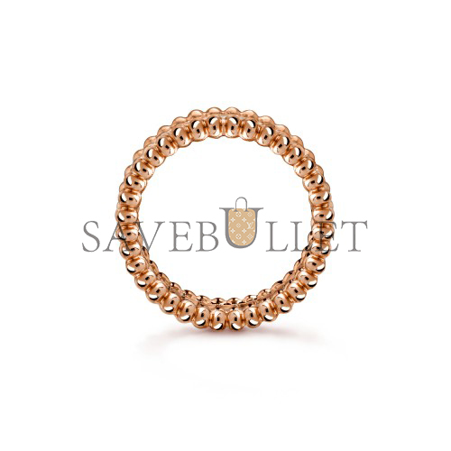 VAN CLEEF ARPELS PERLÉE DIAMONDS RING, 1 ROW - ROSE GOLD, DIAMOND VCARP4E300
