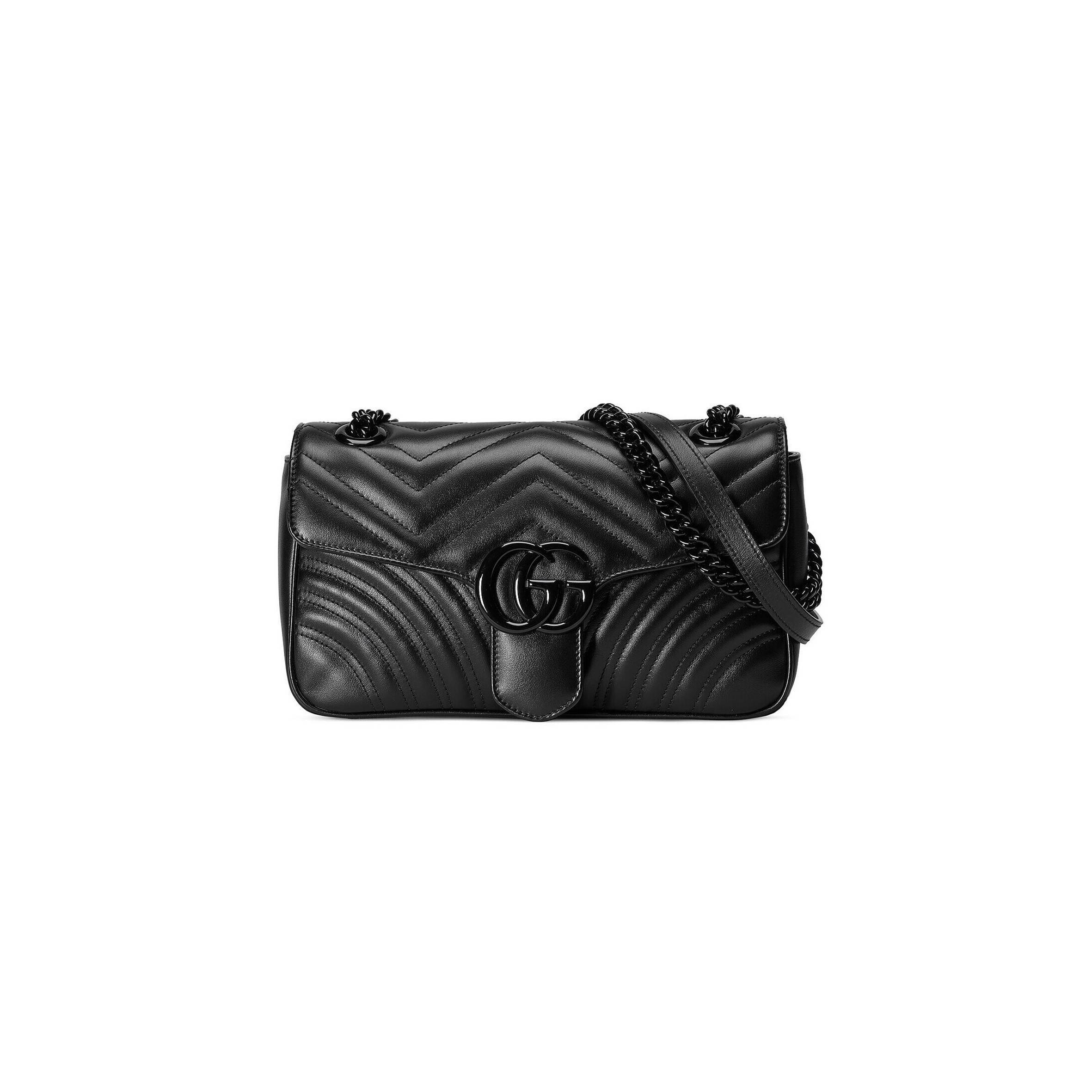 G*u*i gg marmont small shoulder bag 443497 (26*15*7cm)