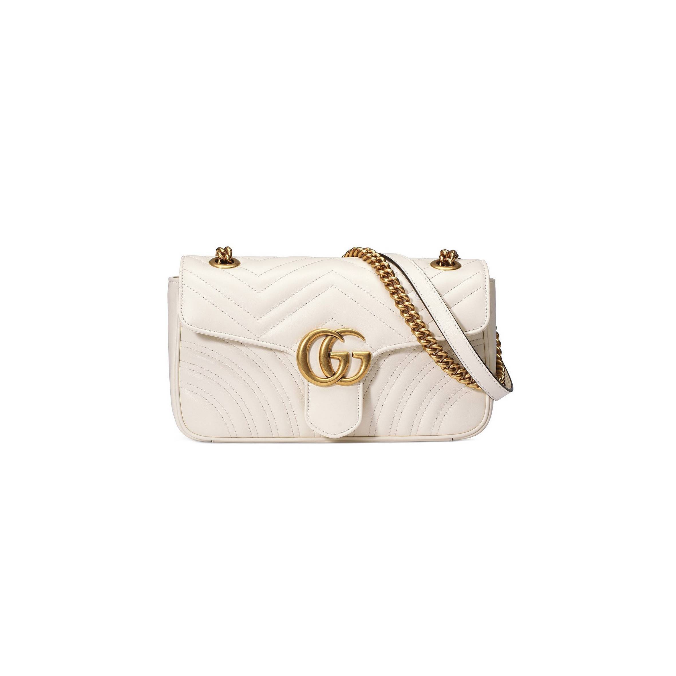 G*u*i gg marmont small matelassÉ shoulder bag 443497  (26*15*7cm)