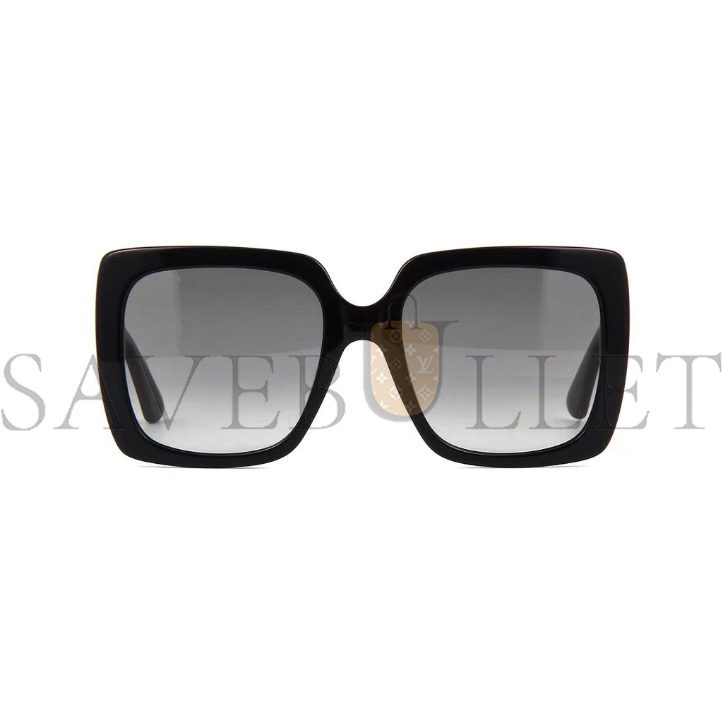 G*u*i black square crystal logo sunglasses gg0418s
