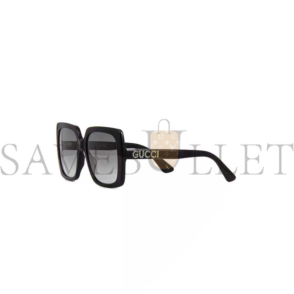 G*u*i black square crystal logo sunglasses gg0418s