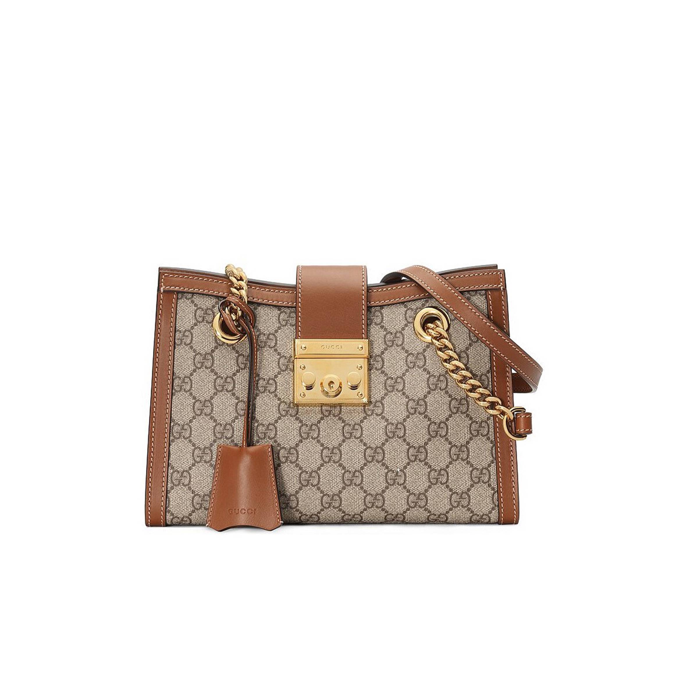 G*u*i padlock small gg shoulder bag   ‎498156 (26*18*10cm)