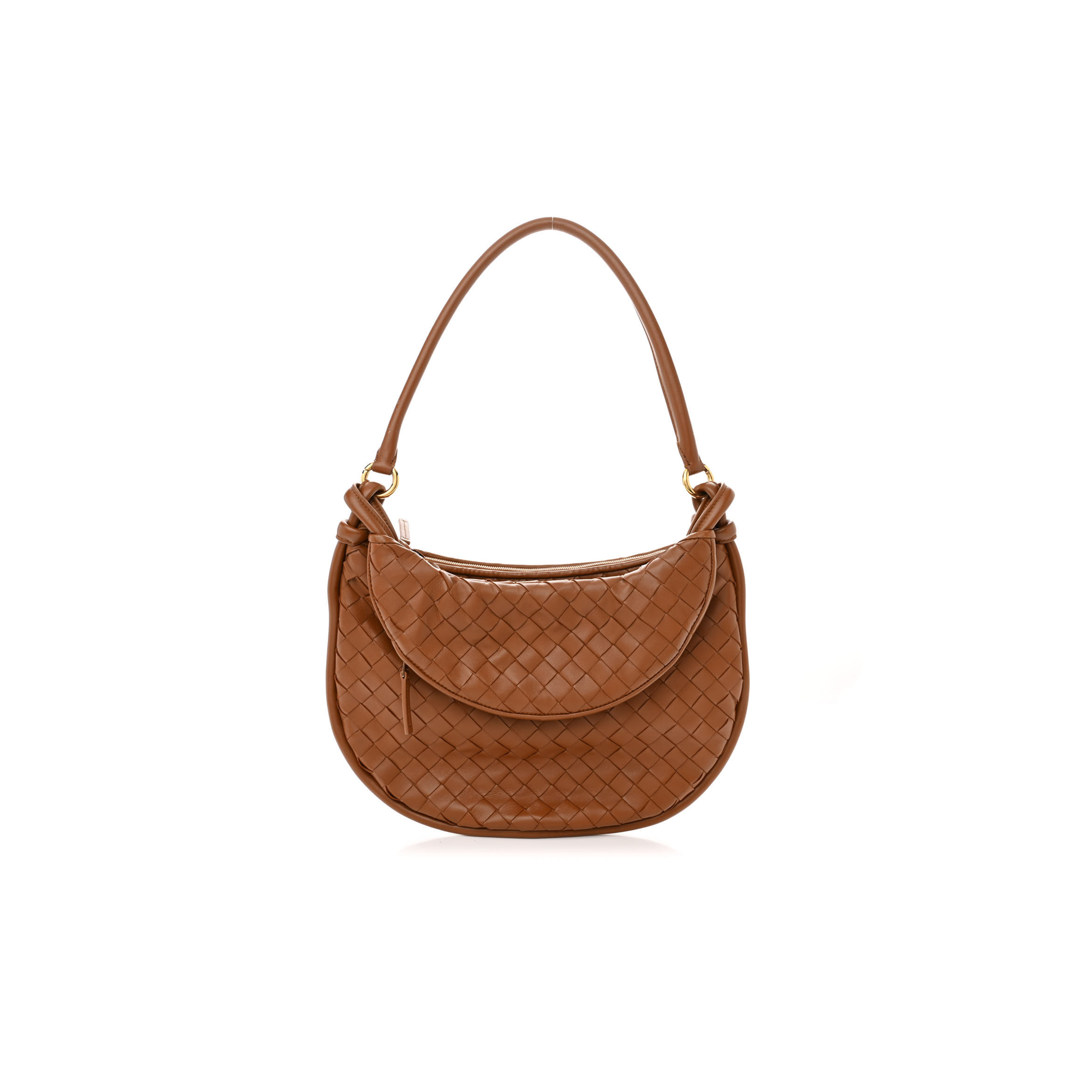 bo*te*ga Ve*ne*ta nappa intrecciato medium gemelli cognac (34*28*3cm)