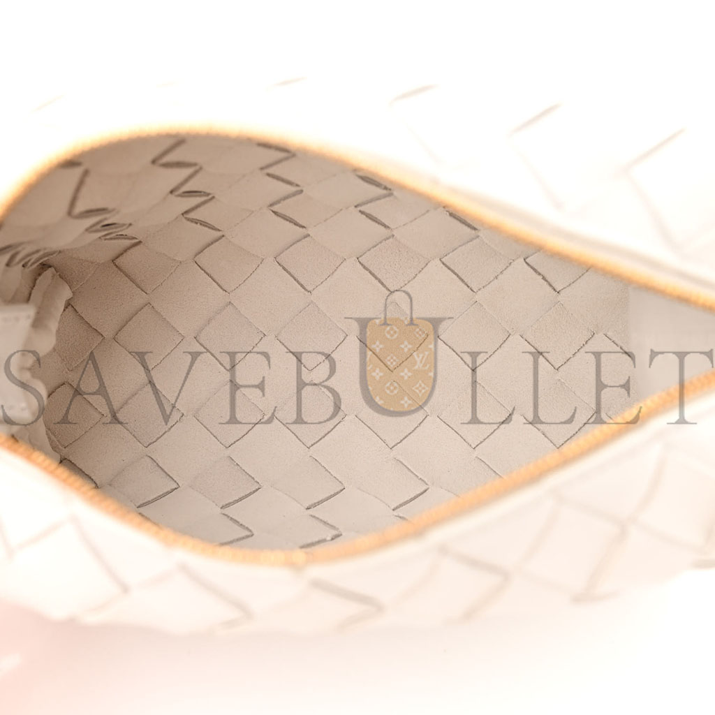 bo*te*ga Ve*ne*ta nappa intrecciato mini loop camera bag white (18*11*6cm)