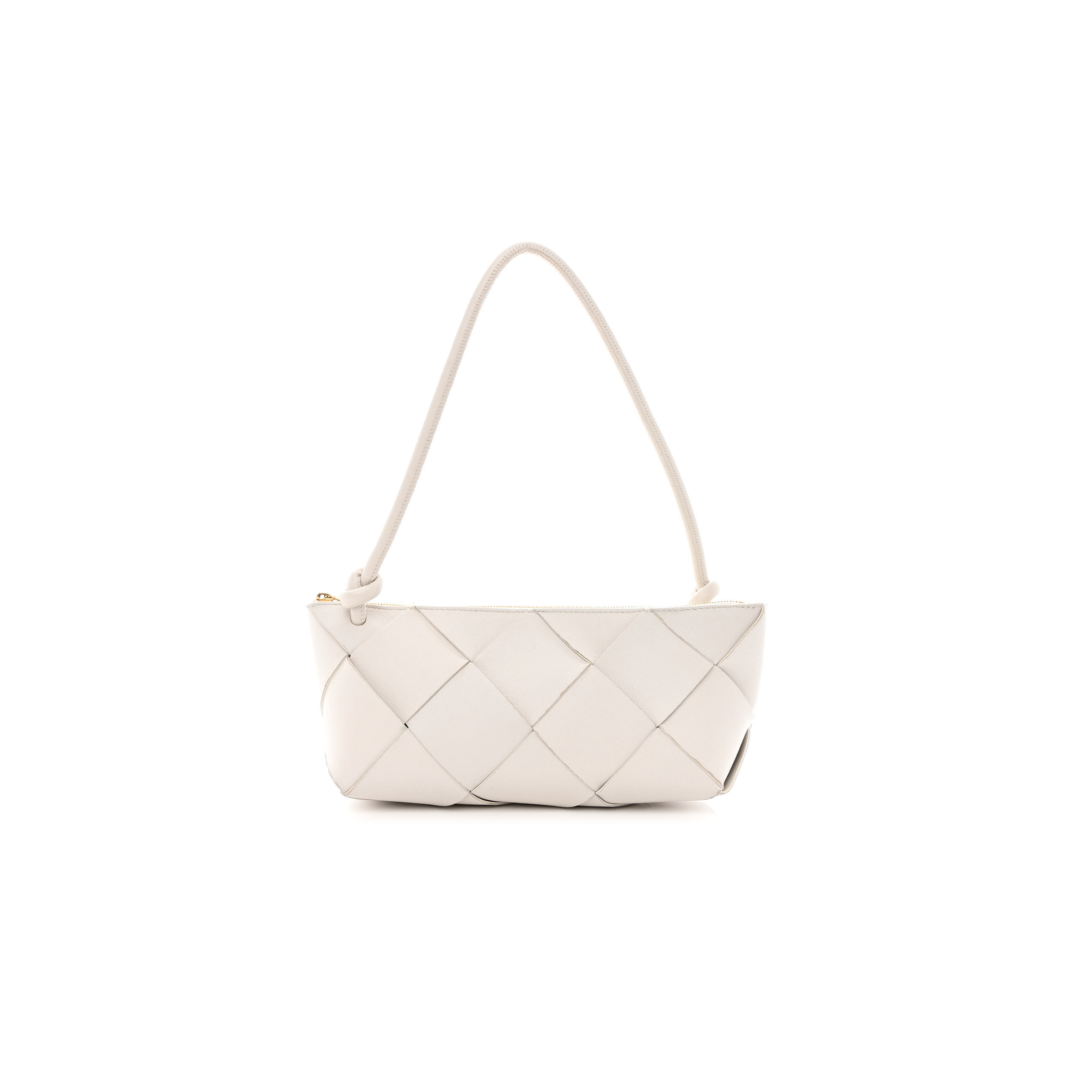 bo*te*ga Ve*ne*ta nappa maxi intreccio exploded shoulder bag chalk  (21*12*8cm)