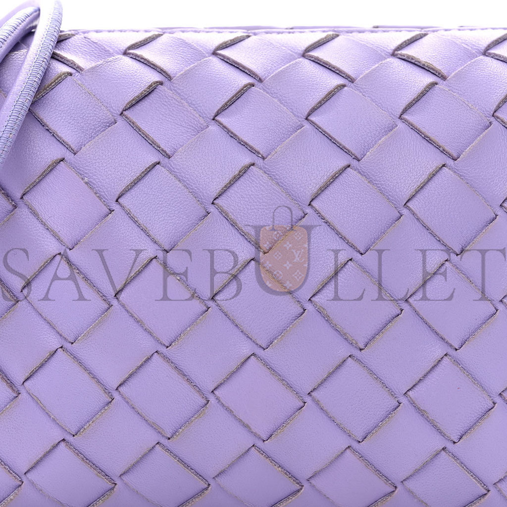bo*te*ga Ve*ne*ta nappa intrecciato mini loop camera bag wisteria  (18*11*8cm)