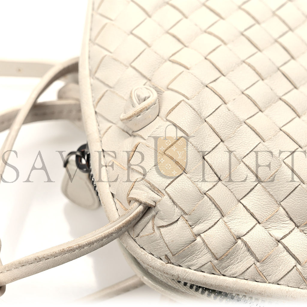 bo*te*ga Ve*ne*ta nappa intrecciato nodini crossbody messenger white (23*18*5cm)