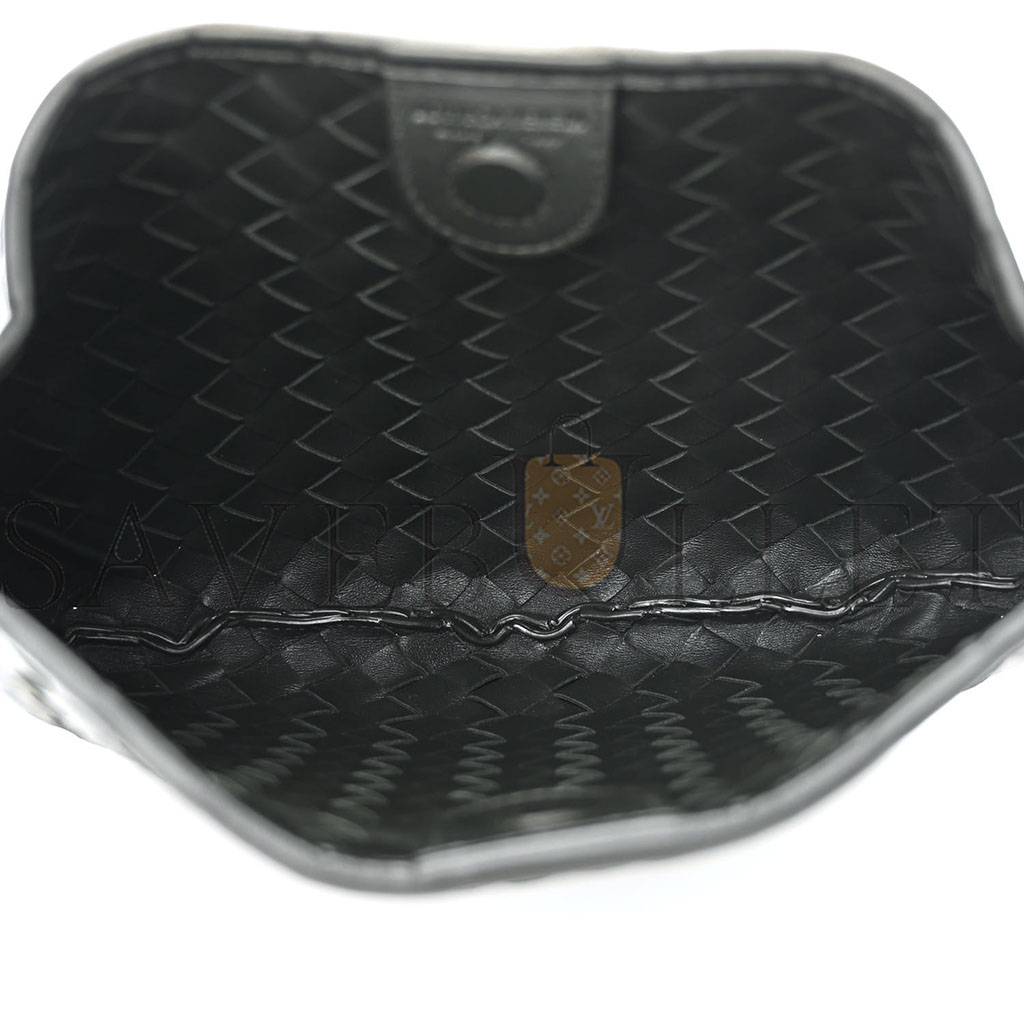 bo*te*ga Ve*ne*ta nappa intrecciato sardine bag black  (36*23*4cm)