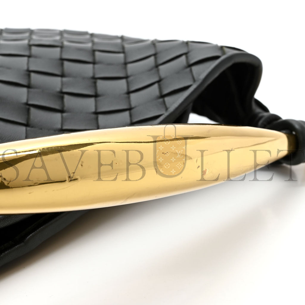 bo*te*ga Ve*ne*ta nappa intrecciato sardine bag black  (36*23*4cm)