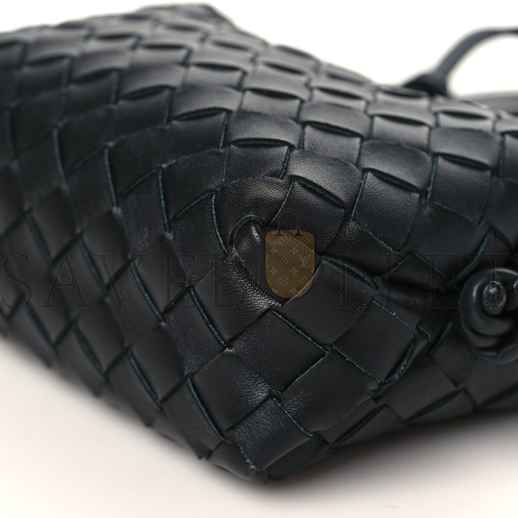 bo*te*ga Ve*ne*ta nappa intrecciato mini loop camera bag black (17*11*6cm)