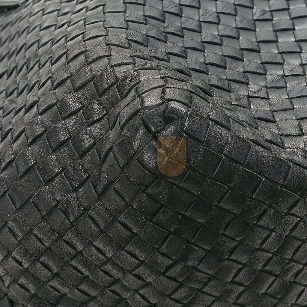 bo*te*ga Ve*ne*ta nappa intrecciato large tote black (39*30*22cm)