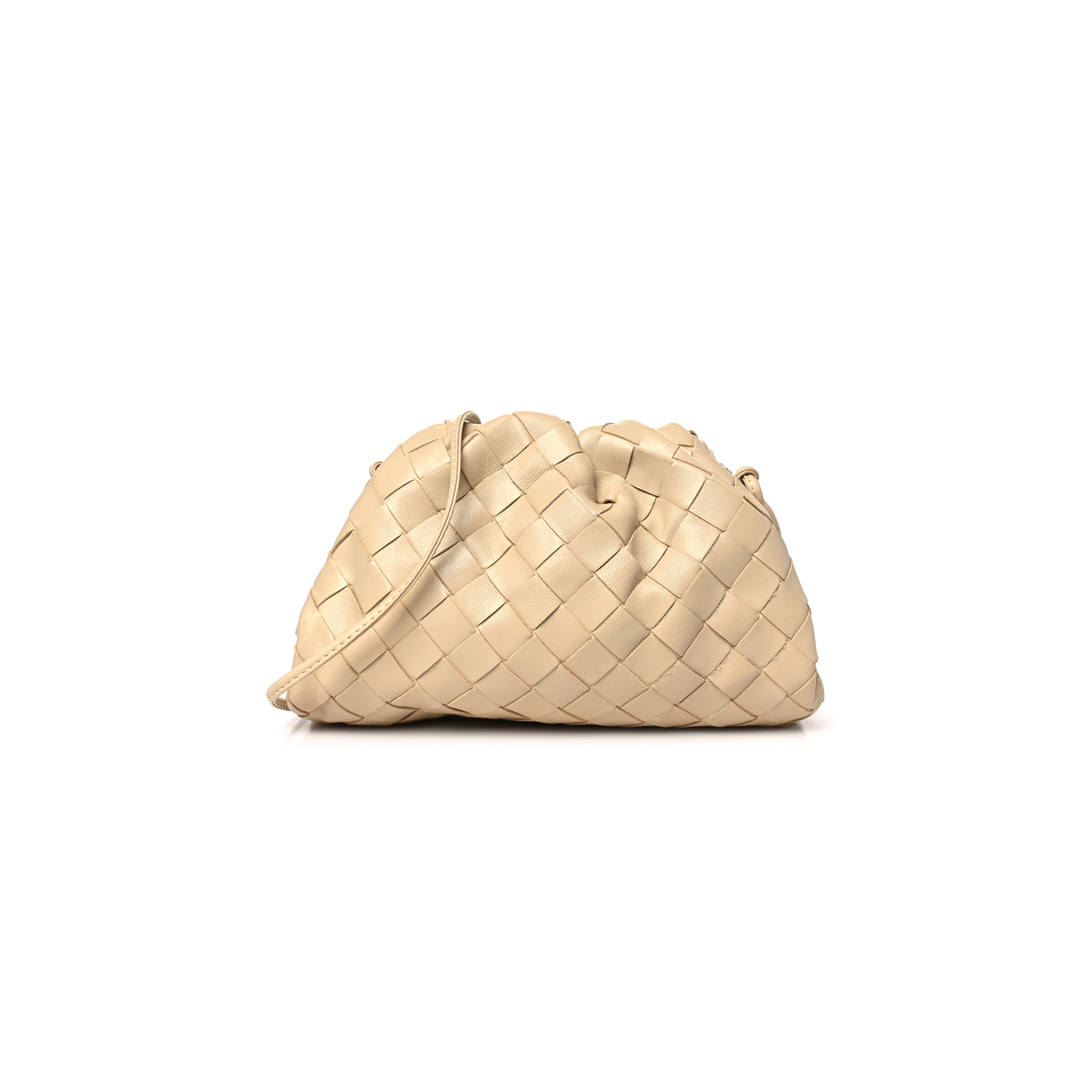 bo*te*ga Ve*ne*ta nappa intrecciato the mini pouch porridge (22*16*5cm)