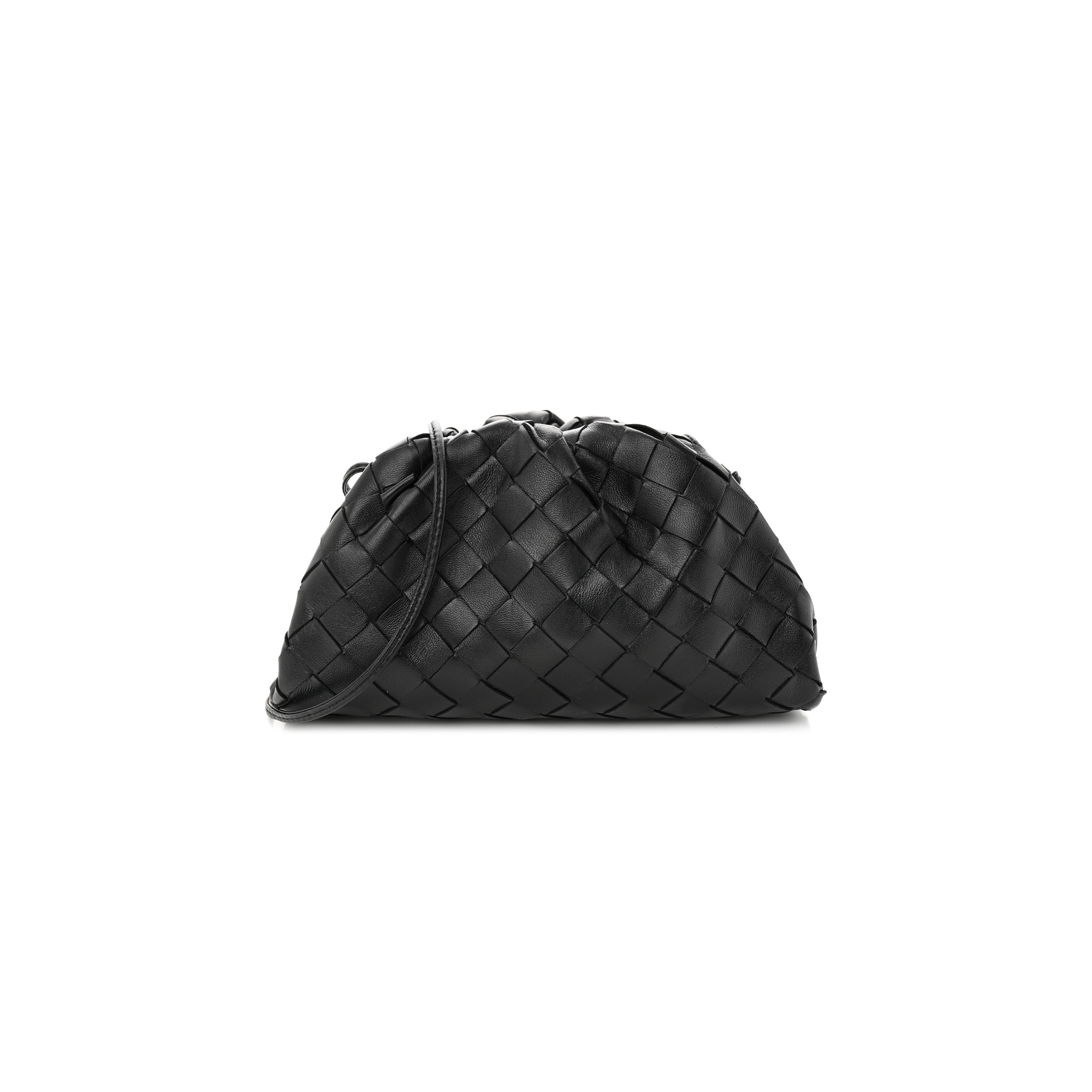 bo*te*ga Ve*ne*ta nappa intrecciato the mini pouch black  (22*15*7cm)