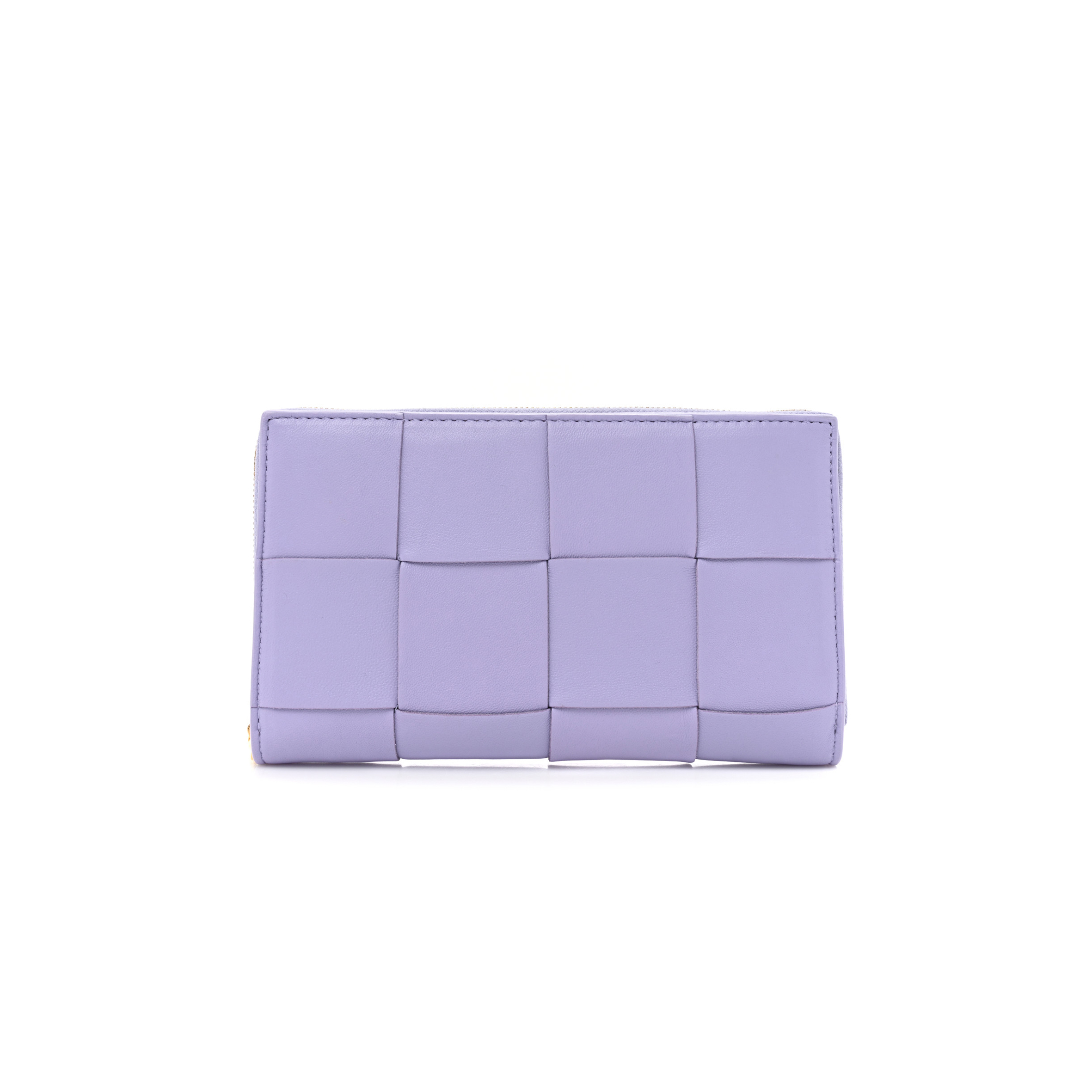 bo*te*ga Ve*ne*ta shiny calfskin intreccio wallet wisteria  (19*11*2cm)