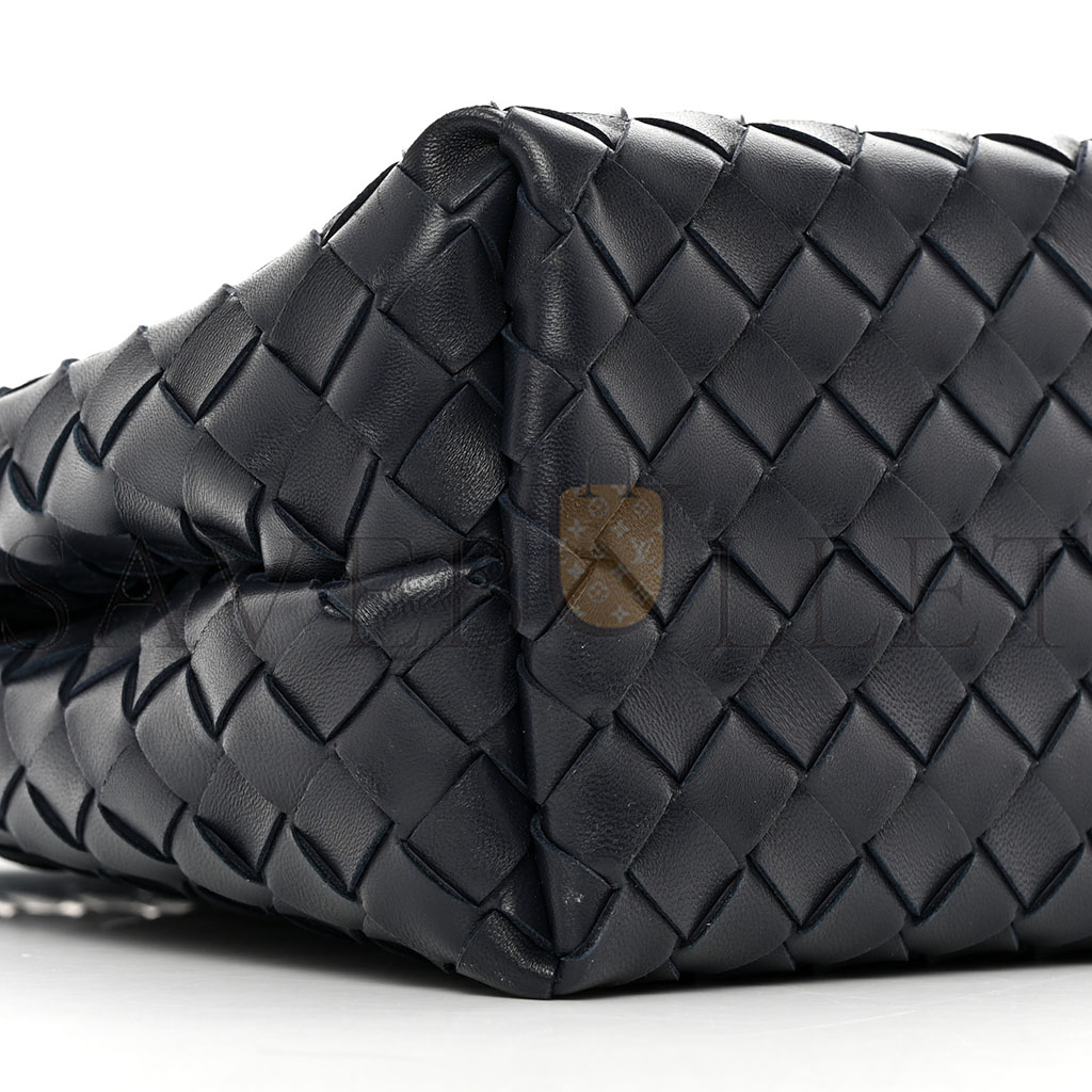 bo*te*ga Ve*ne*ta black intrecciato medium andiamo shoulder bag space (32*25*11cm)