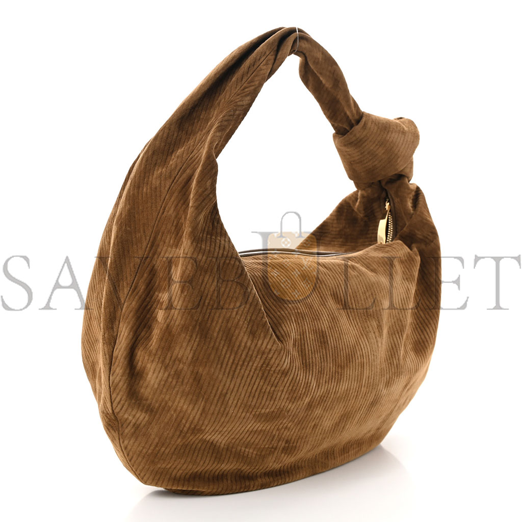 bo*te*ga Ve*ne*ta suede corduroy small jodie hobo jacobean  (49*30*8cm)