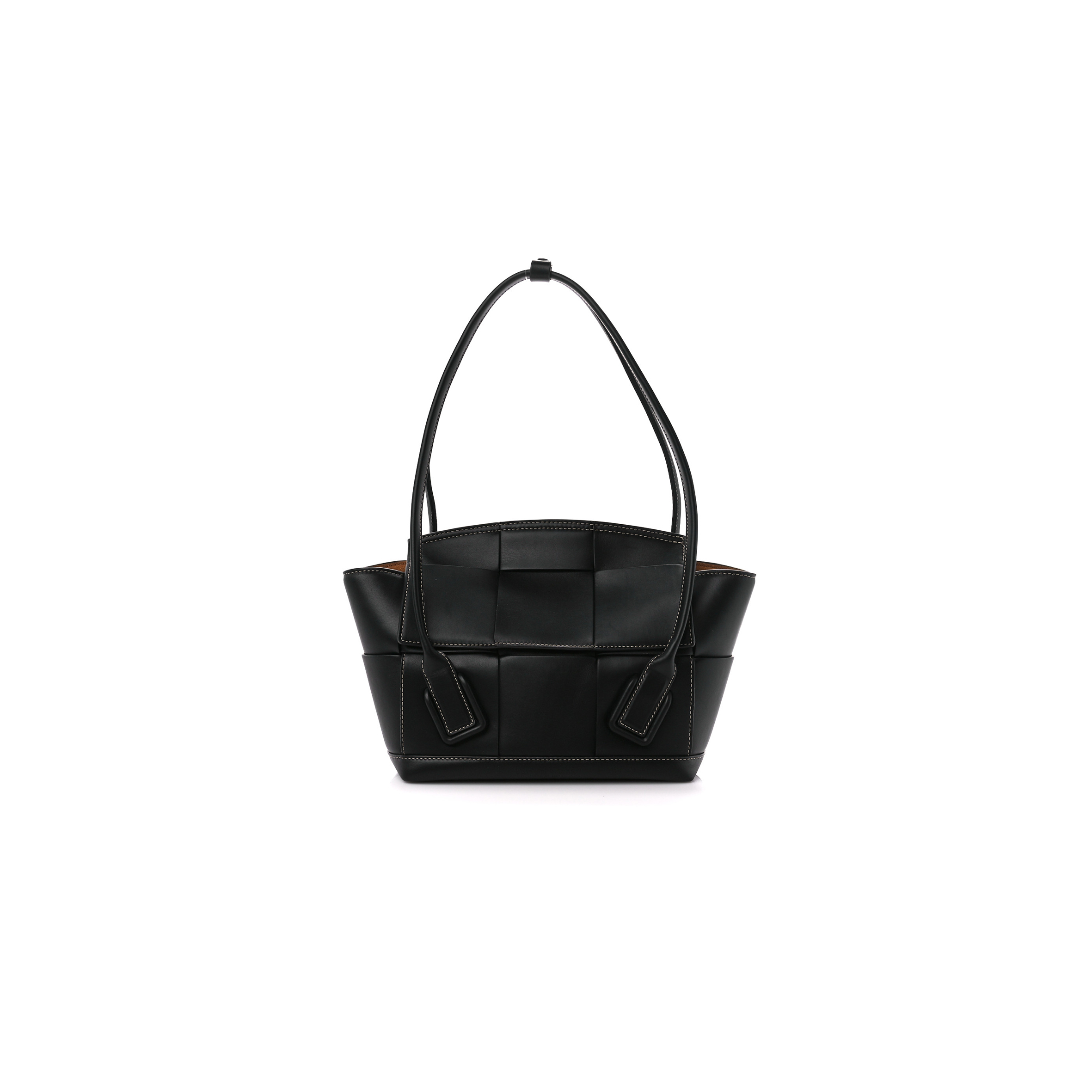 bo*te*ga Ve*ne*ta french calfskin maxi intrecciato arco 33 black  (25*22*9cm)