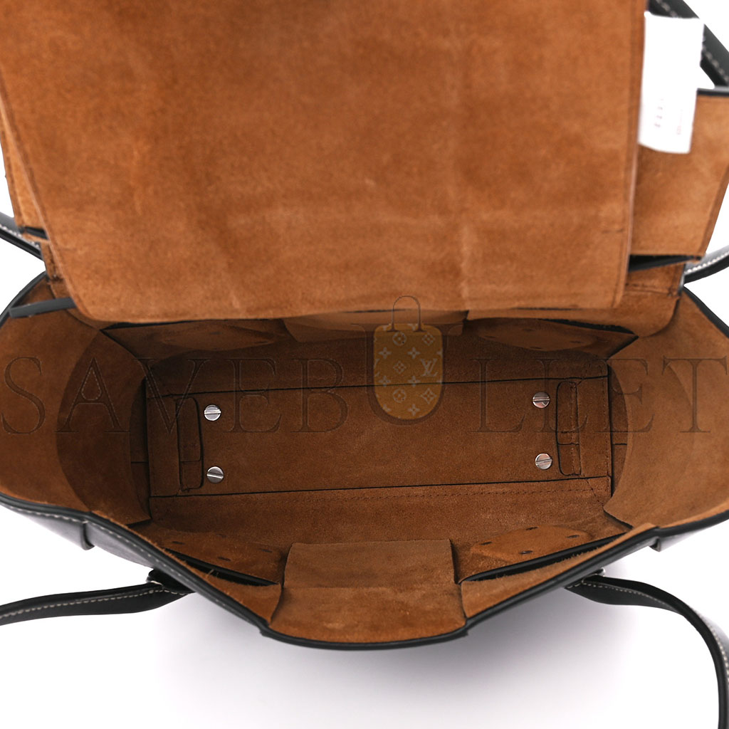 bo*te*ga Ve*ne*ta french calfskin maxi intrecciato arco 33 black  (25*22*9cm)