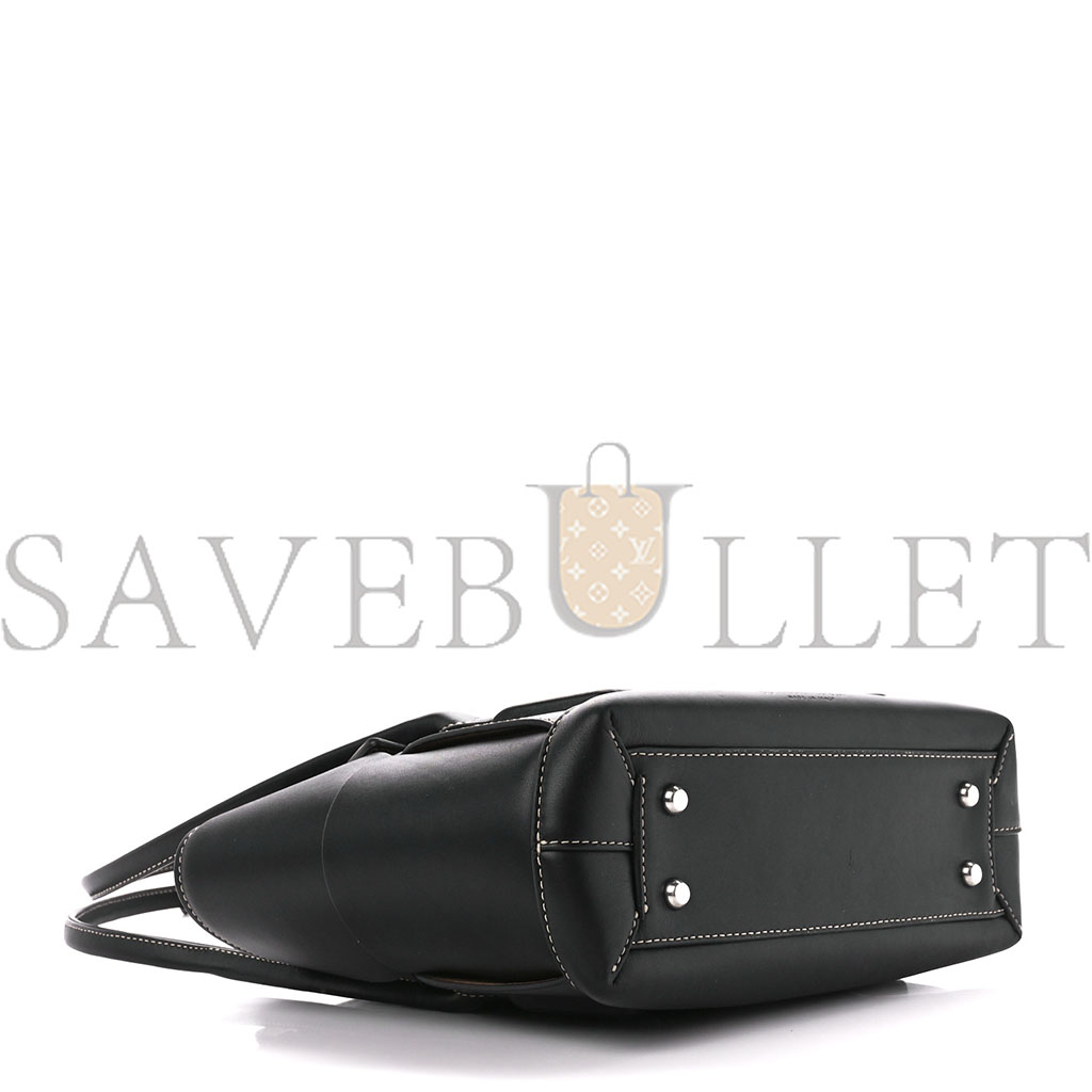 bo*te*ga Ve*ne*ta french calfskin maxi intrecciato arco 33 black  (25*22*9cm)