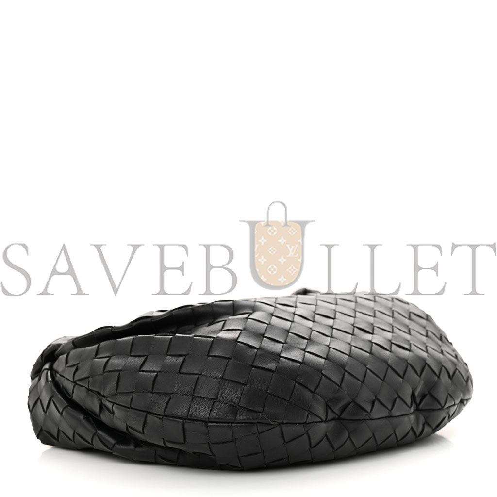 bo*te*ga Ve*ne*ta nappa intrecciato teen jodie hobo black (36*23*8cm)