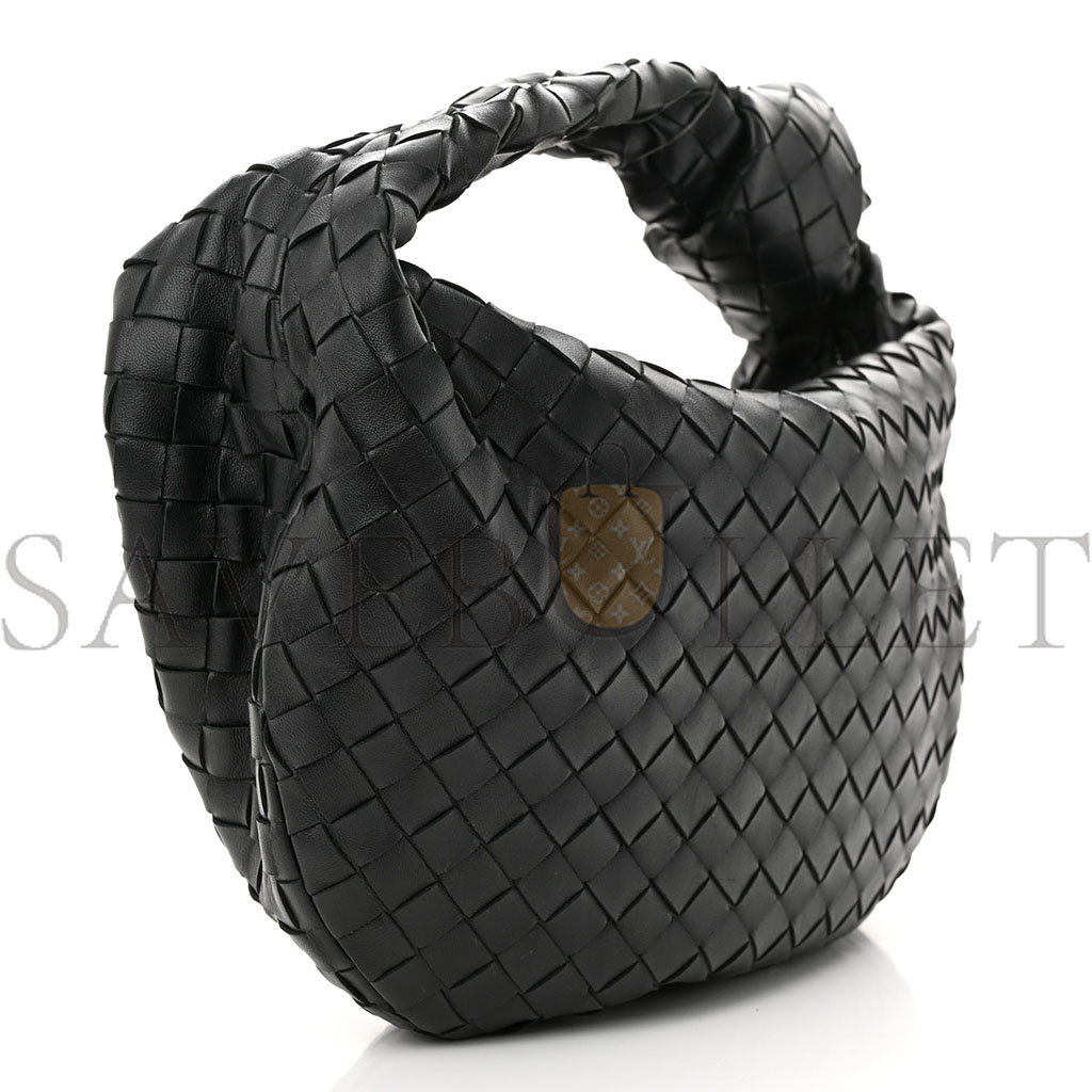 bo*te*ga Ve*ne*ta nappa intrecciato teen jodie hobo black (36*23*8cm)