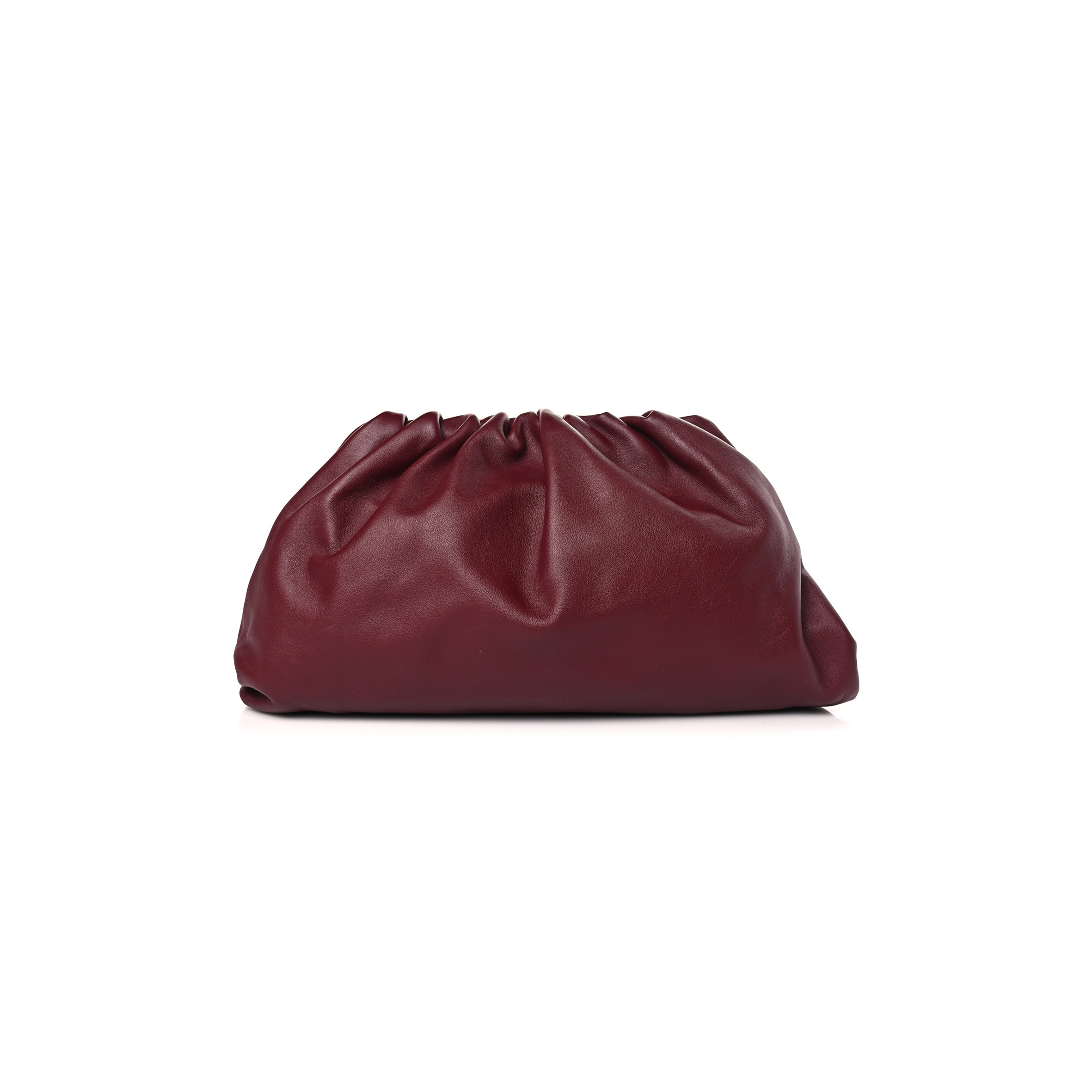 bo*te*ga Ve*ne*ta smooth butter calf the pouch oversized clutch bordeaux  (37*21*8cm)