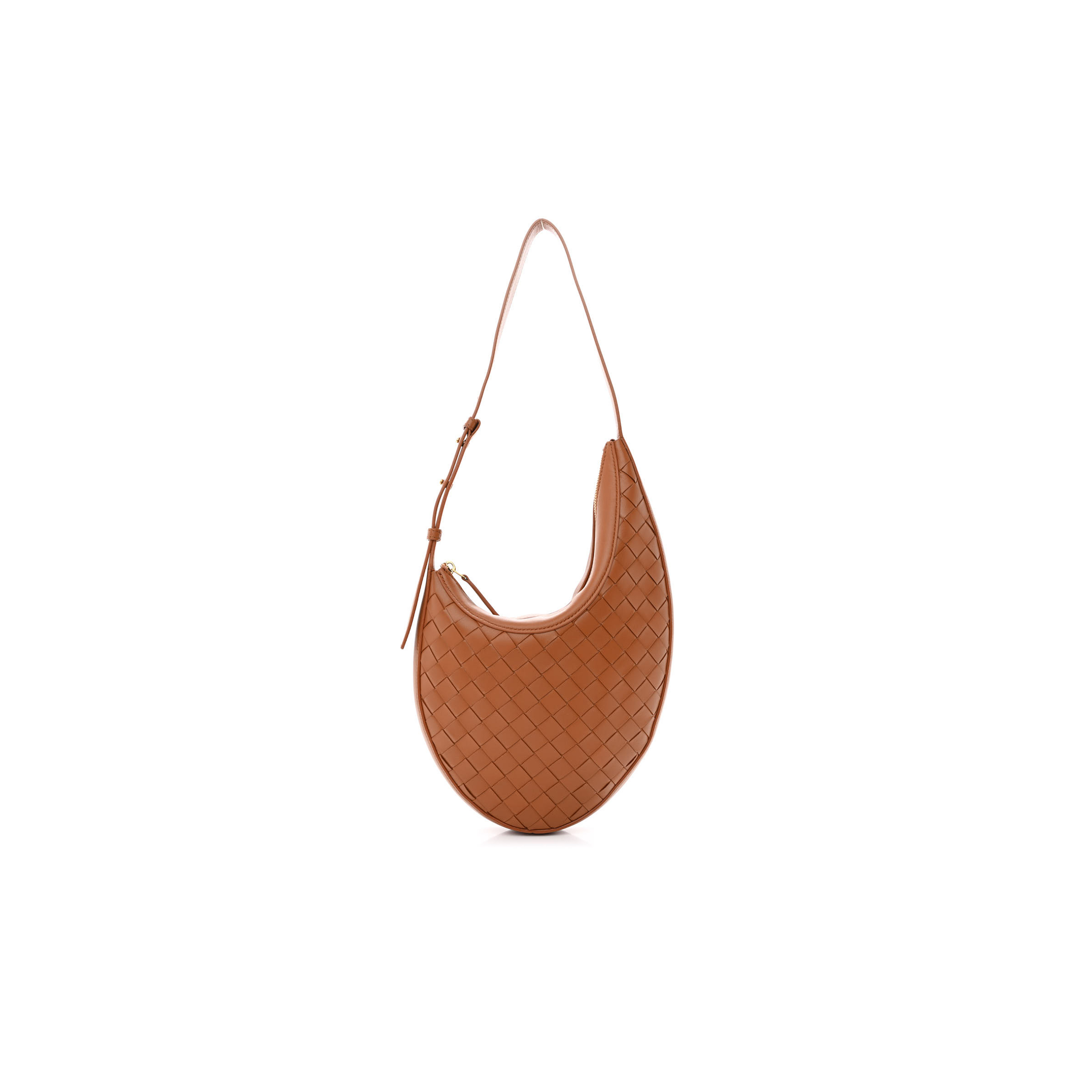 bo*te*ga Ve*ne*ta nappa intrecciato small drop shoulder bag wood  (34*23*6cm)