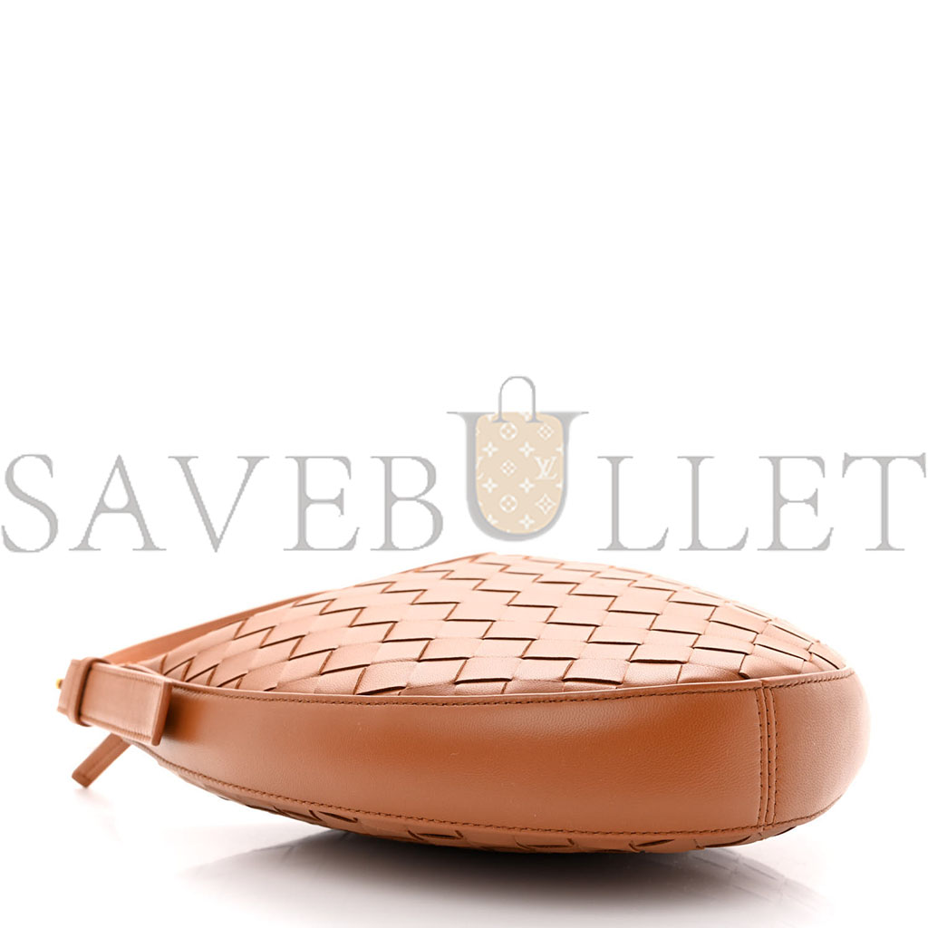 bo*te*ga Ve*ne*ta nappa intrecciato small drop shoulder bag wood  (34*23*6cm)