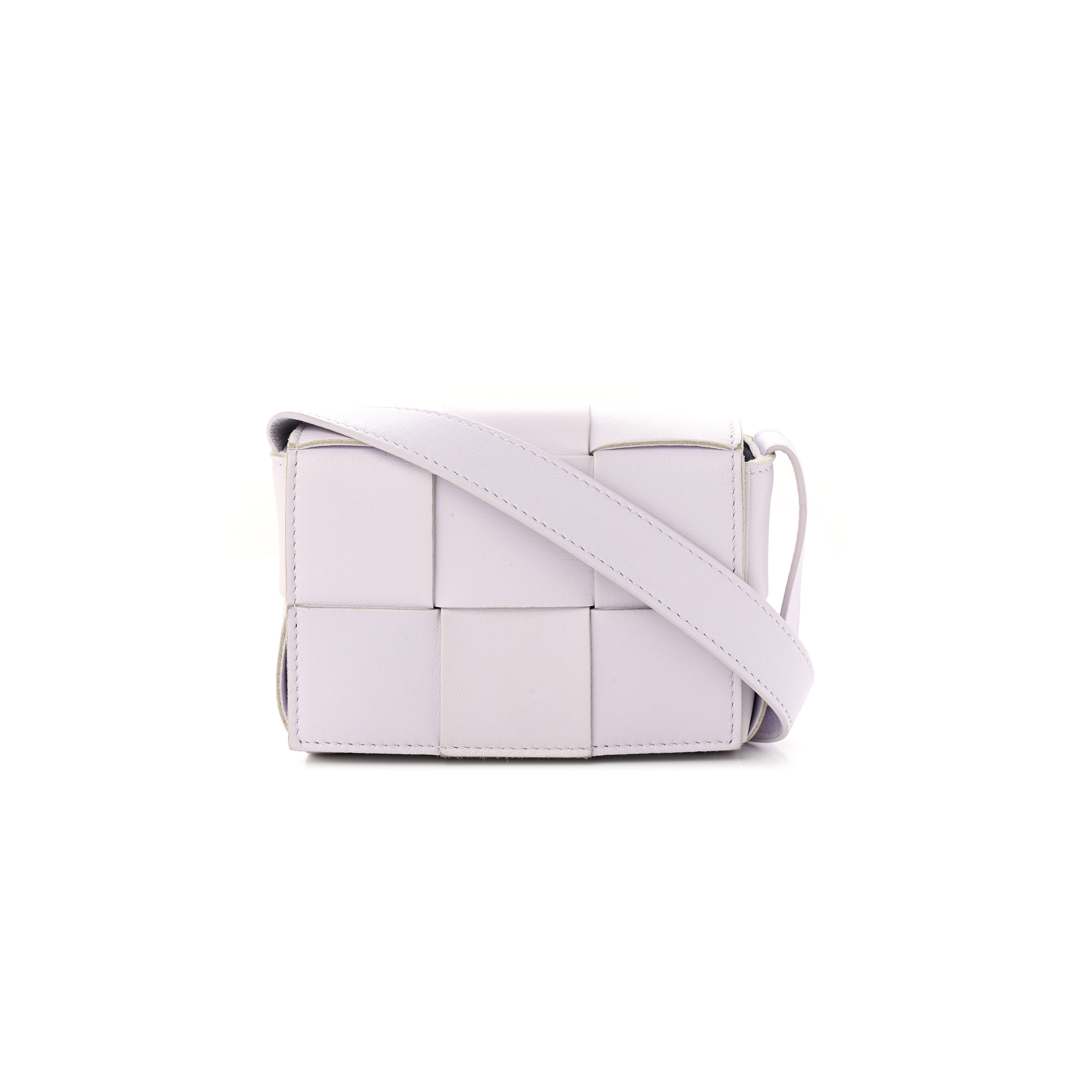 bo*te*ga Ve*ne*ta lambskin maxi intreccio candy cassette crossbody bag mirth washed  (12*9*4cm)