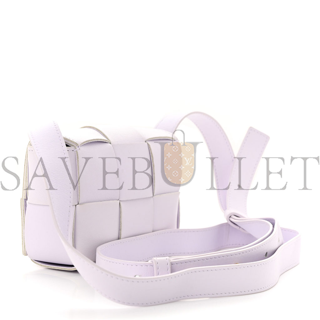 bo*te*ga Ve*ne*ta lambskin maxi intreccio candy cassette crossbody bag mirth washed  (12*9*4cm)