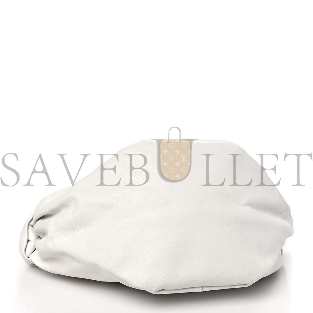 bo*te*ga Ve*ne*ta calfskin teen double knot hobo white  (25*13*12cm)