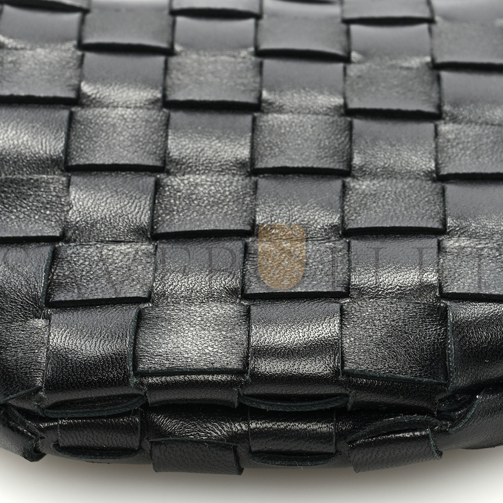 bo*te*ga Ve*ne*ta nappa intrecciato mini sardine bag black (20*14*3cm)