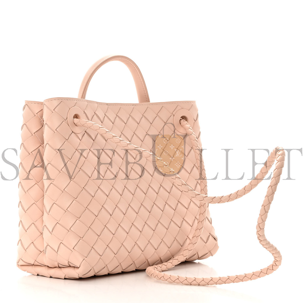 bo*te*ga Ve*ne*ta nappa intrecciato small andiamo shoulder bag nude  (25*20*10cm)