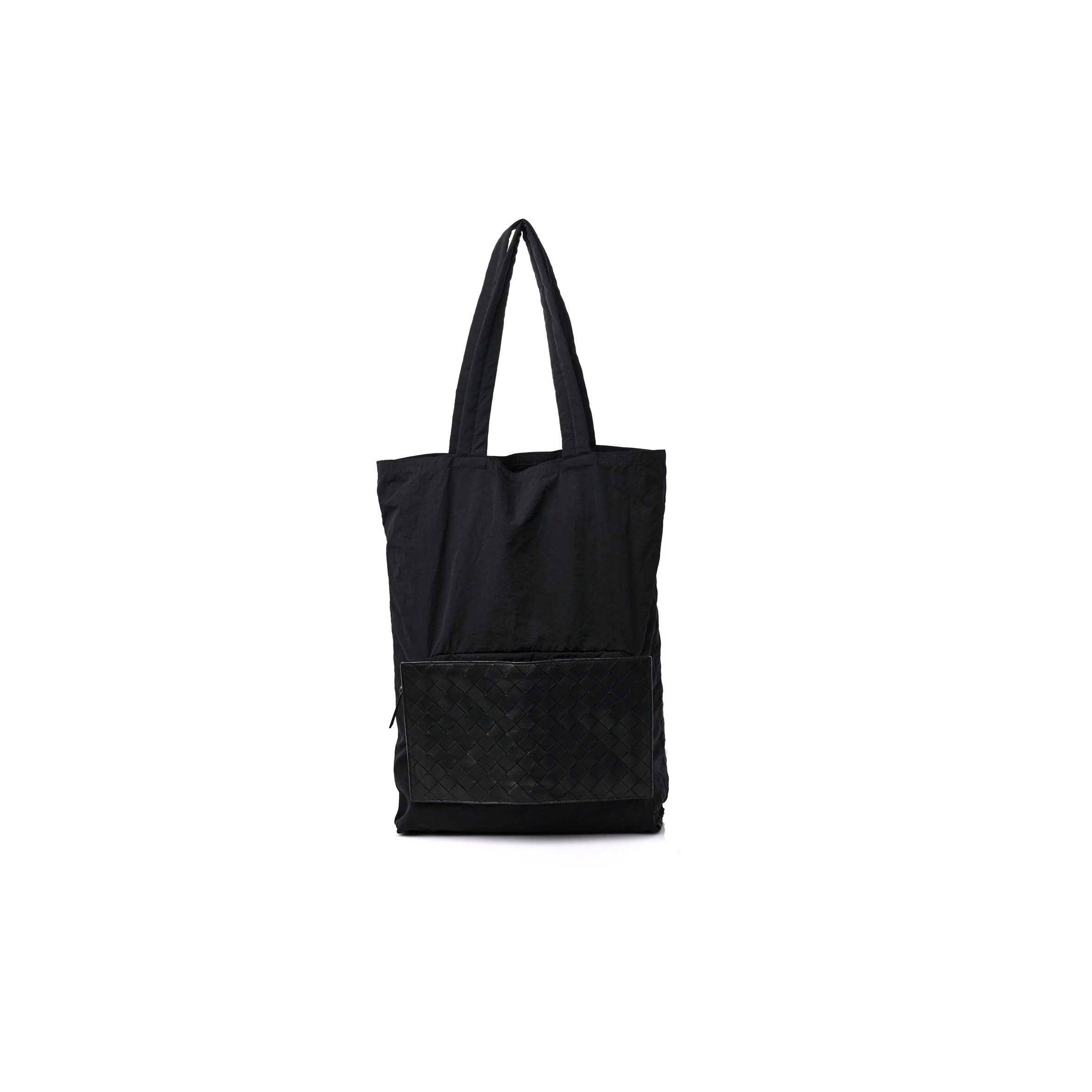 bo*te*ga Ve*ne*ta nylon nappa intrecciato convertible tote black  (28*25*1cm)