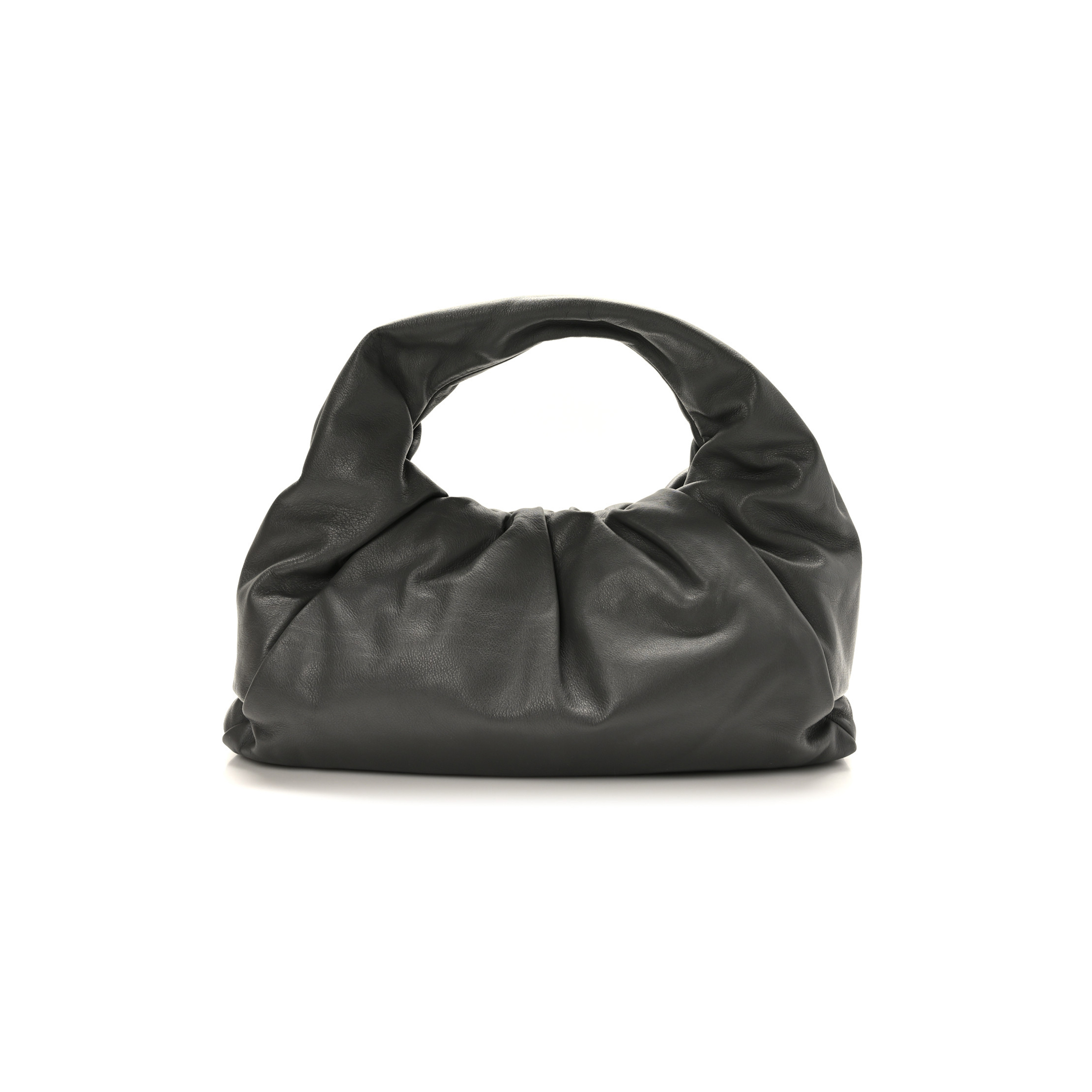 bo*te*ga Ve*ne*ta smooth butter calfskin small the shoulder pouch grey  (39*22*15cm)