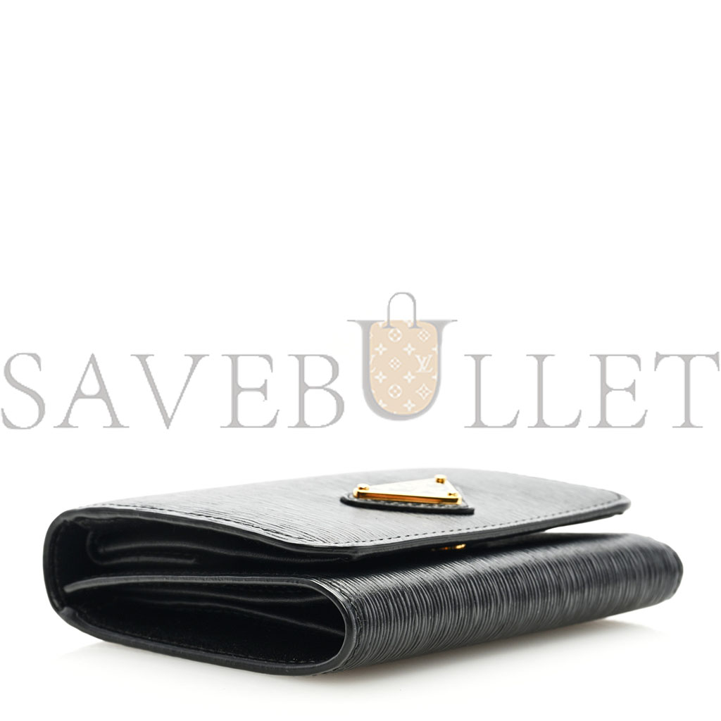 Pra*a vitello move tri-fold compact wallet black (11*10*1cm)