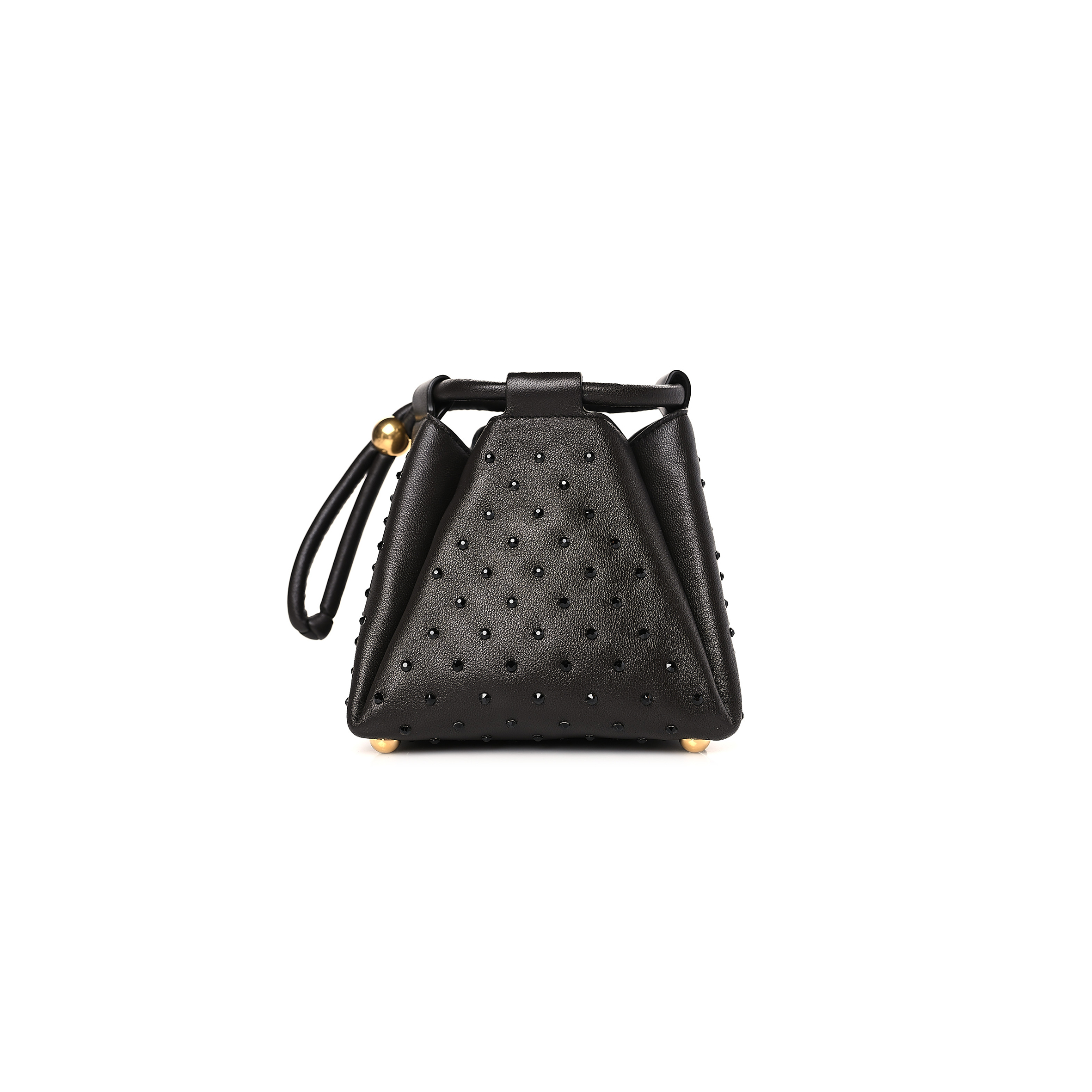 bo*te*ga Ve*ne*ta nappa strass pyramid bag fondant  (15*15*13cm)