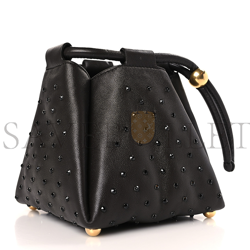 bo*te*ga Ve*ne*ta nappa strass pyramid bag fondant  (15*15*13cm)