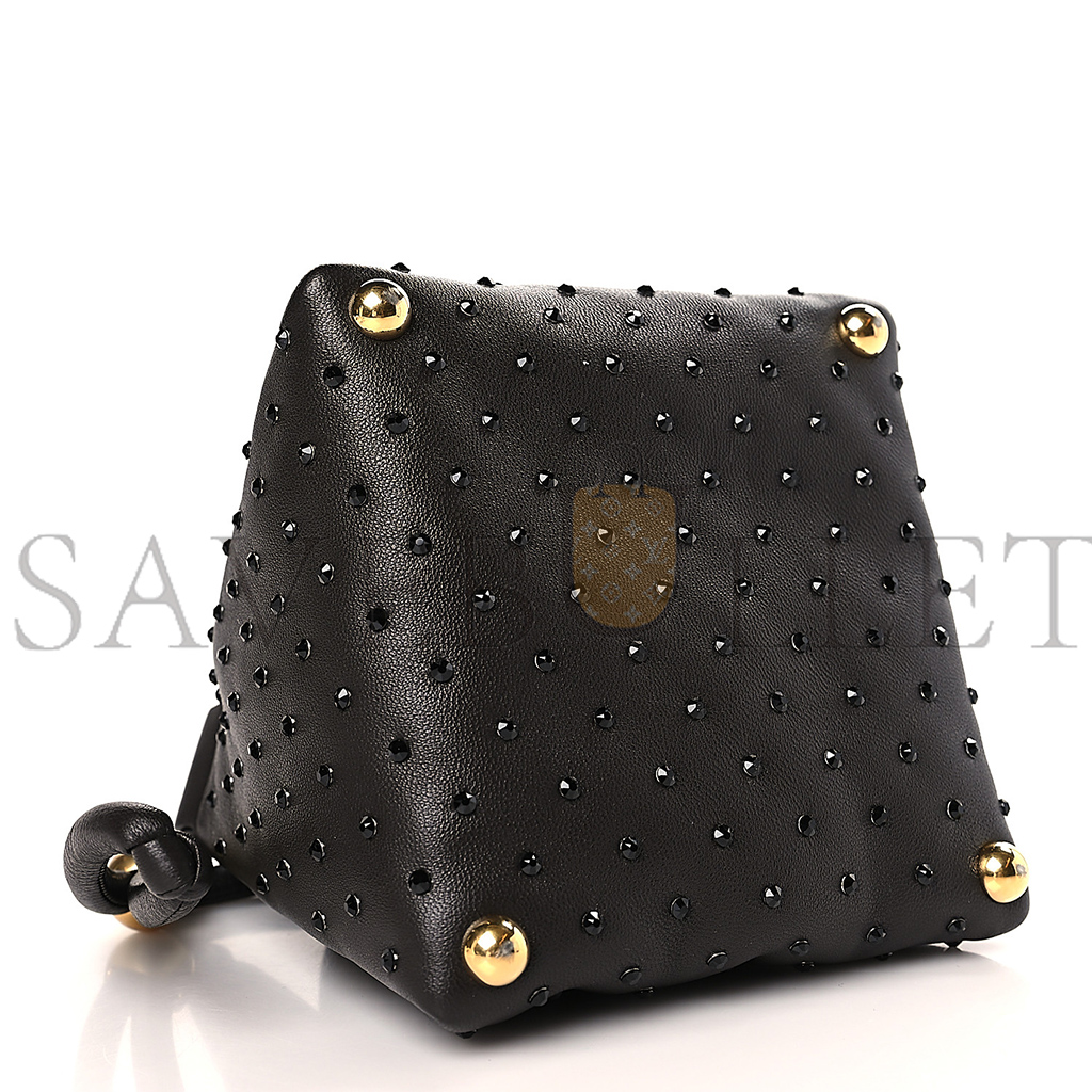 bo*te*ga Ve*ne*ta nappa strass pyramid bag fondant  (15*15*13cm)