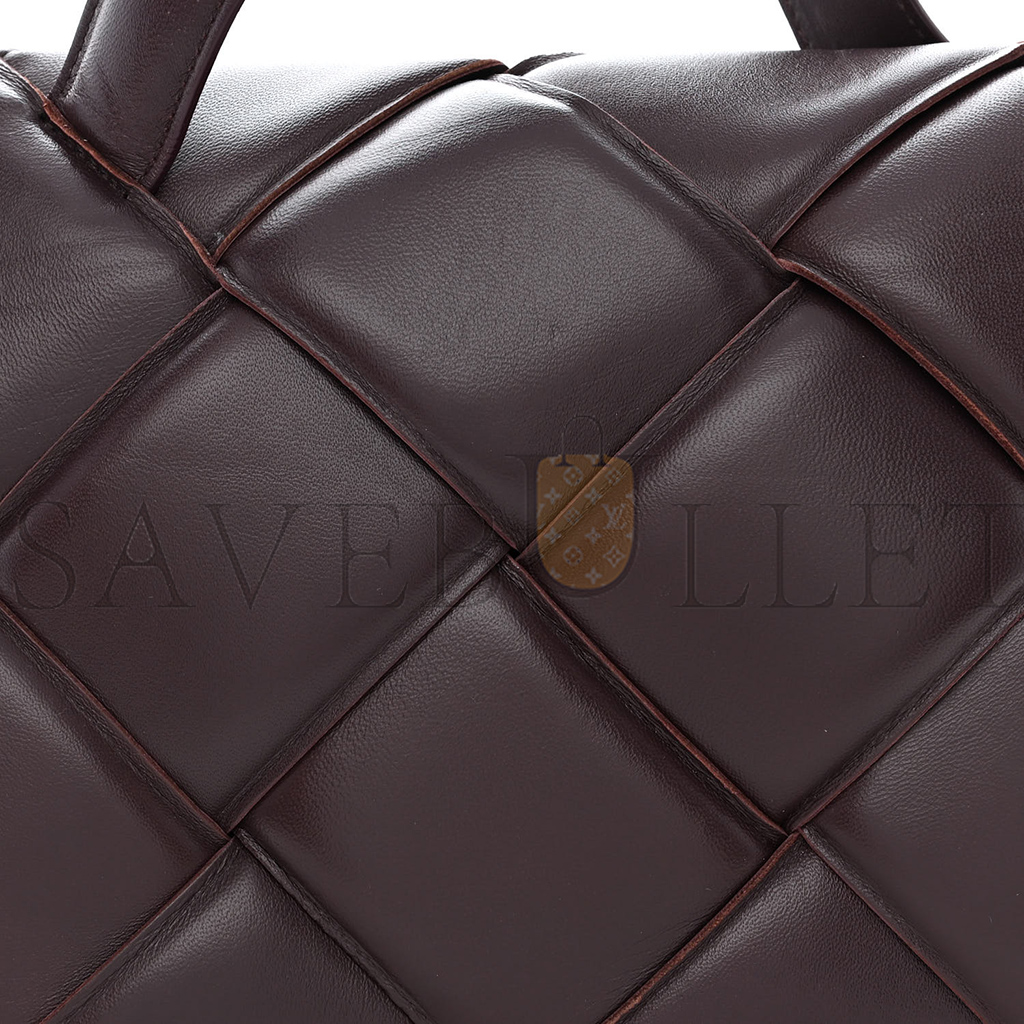bo*te*ga Ve*ne*ta nappa intreccio padded top handle shoulder bag grape  (30*16*10cm)